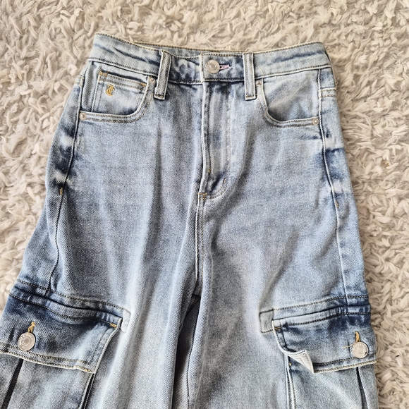 NWOT Juicy Couture Y2K Cargo Jeans w/ Pink Logo Back Pockets | Size 0 / 24 - Picture 13 of 16